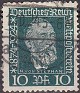 Germany 1924 Characters 10 PF Green Scott 340. Alemania 1924 Scott 340 u. Uploaded by susofe